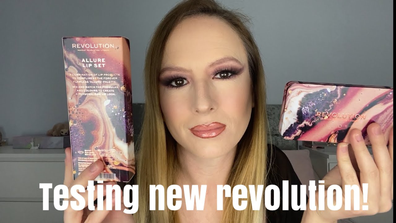 Testing the new Revolution Forever Flawless Dynamc Allure palette and lip kit!