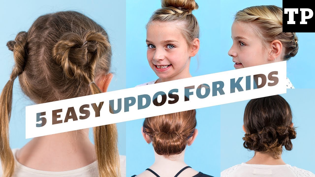 How To: 5 cute and simple updo ideas | Hairstyles for Kids