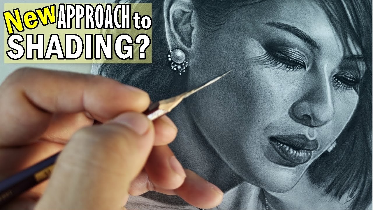 Trying a NEW Shading Technique! Graphite Pencil Realistic Drawing Tutorial