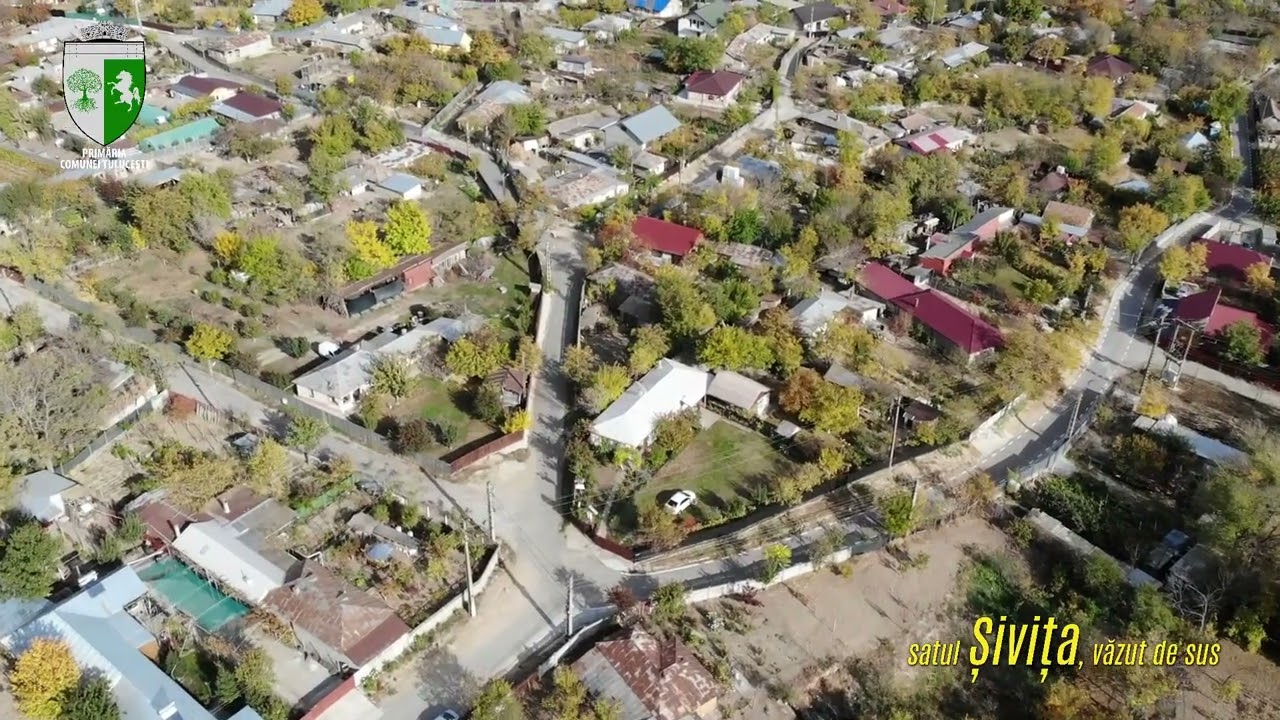 Satul Șivita vazut din dronă
