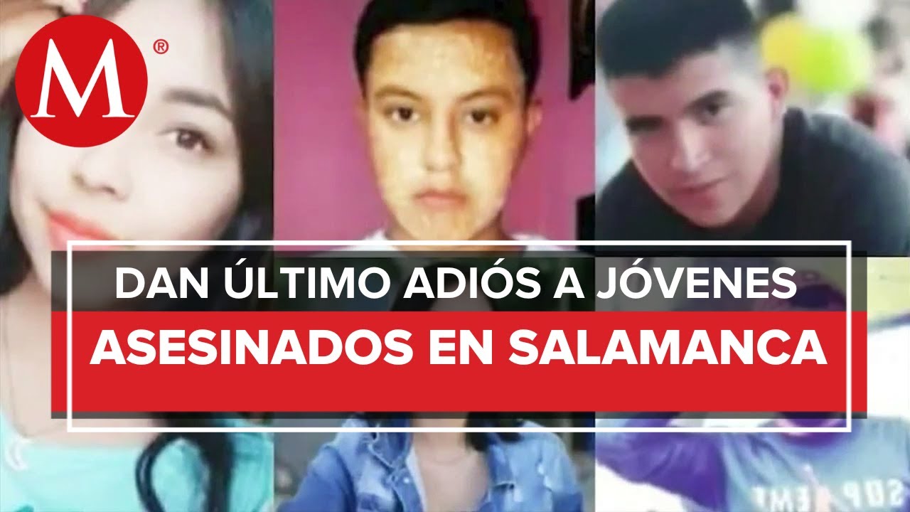 Despiden a víctimas de masacre en Salamanca, Guanajuato