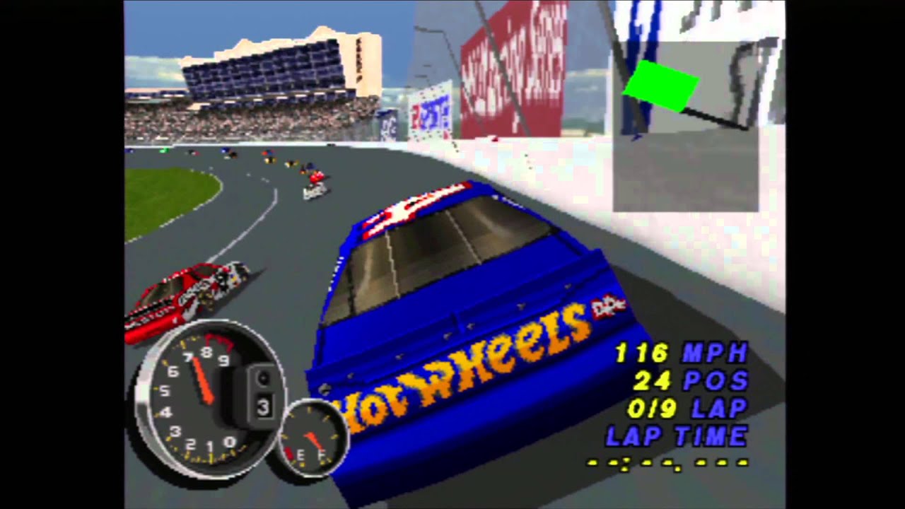 Nascar 99 (PS1) gameplay