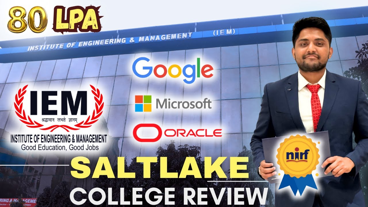 2025 West Bengal Best Engineering College | IEM Salt Lake Review | Placements | Fees | WBJEE