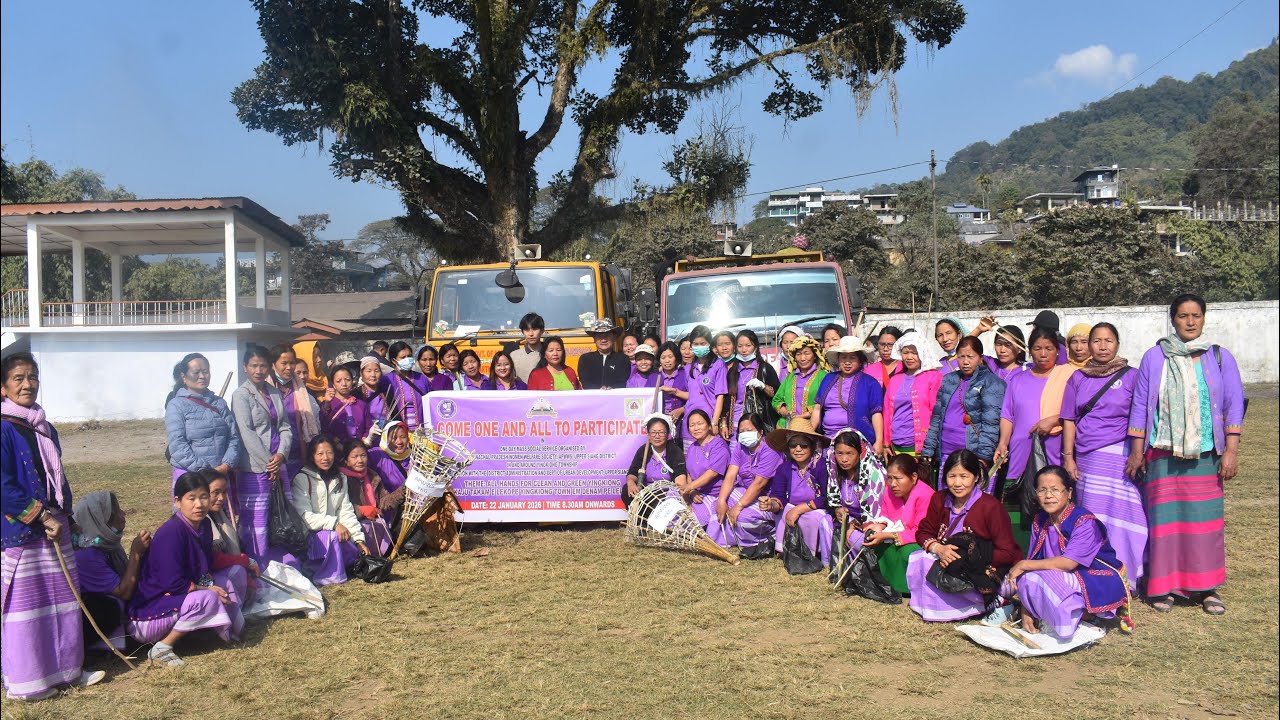 APWWS Yingkiong Successfully Conducted Clean Drive in Yingkiong TownYingkiong 