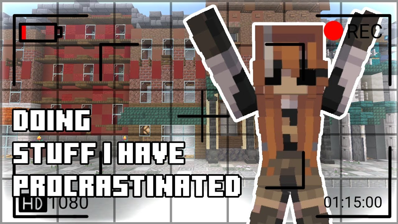 Making random stuff in minecraft until i do a backflip off a bench