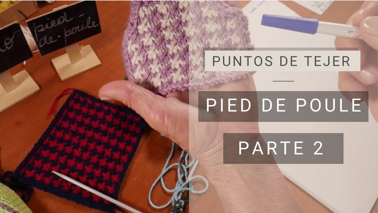 Tejer Punto Pied de Poule o 