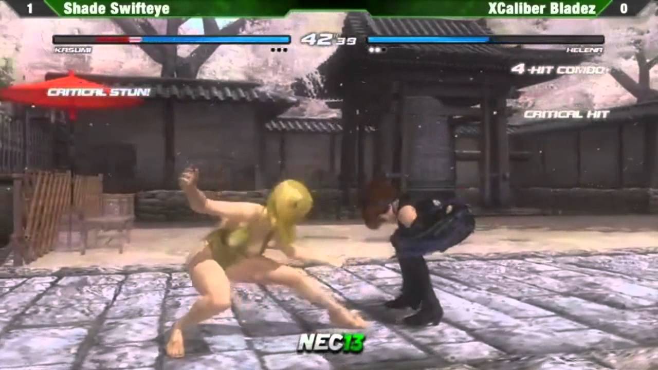 NEC 13 - DOA5 Singles - Top 8 - W. Finals (Shade Swifteye vs XCaLibur BladeZ)