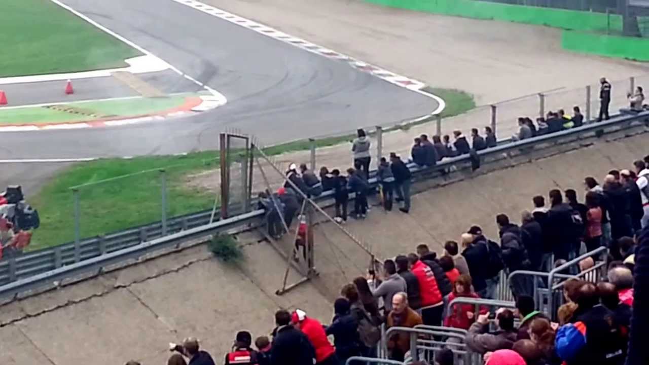 Incidente Porsche Cup prima variante Monza