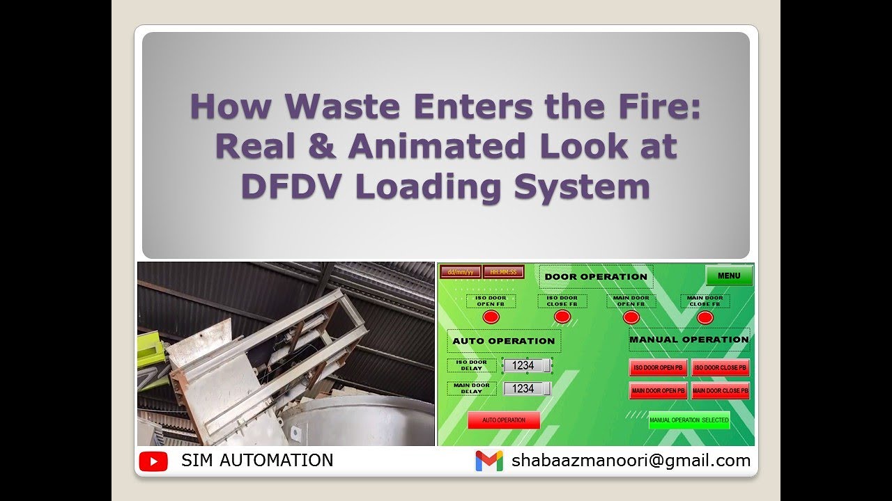 How Waste Enters the Fire in |Incinerator|: Real & Animated Look at |DFDV| Loading System