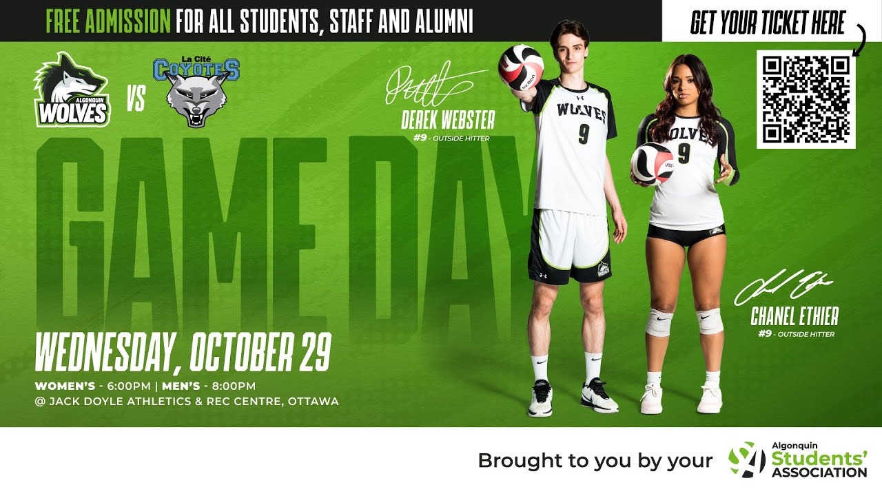OCAA Women's Volleyball 🏐 La Cite @ Algonquin [2025/10/29]