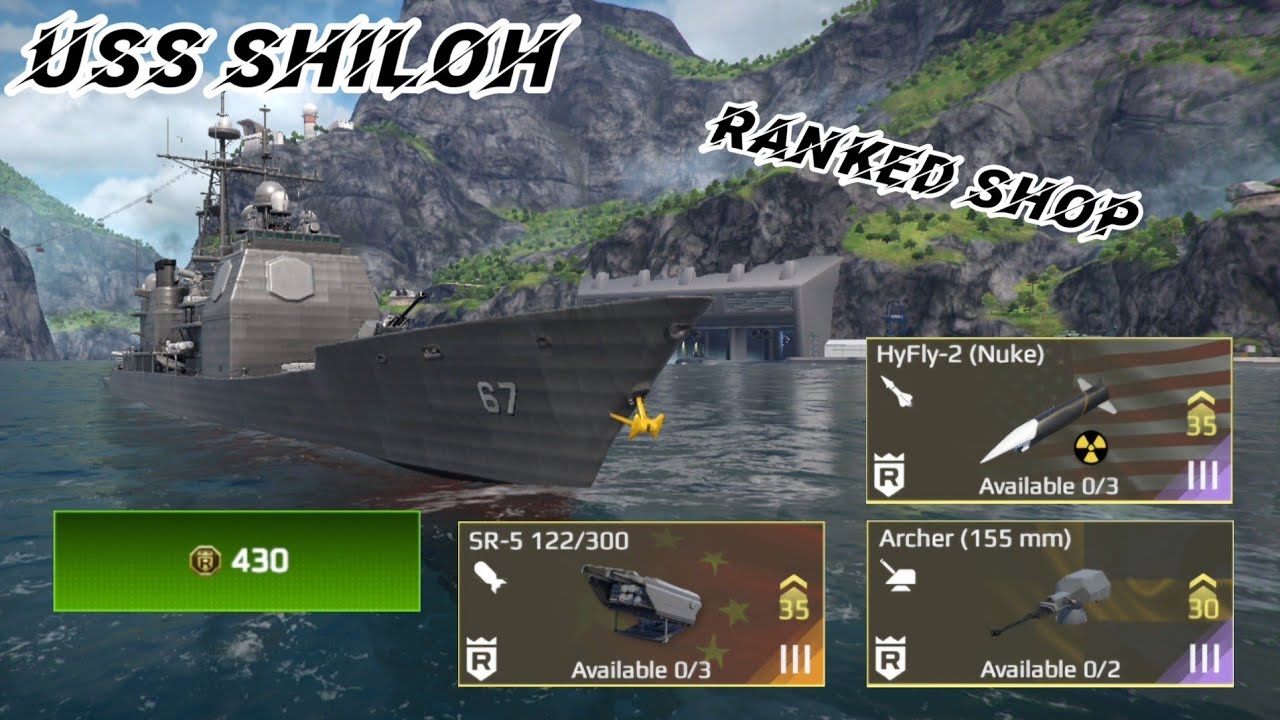 USS Shiloh - New Ranked shop ship in Modern warships !! 