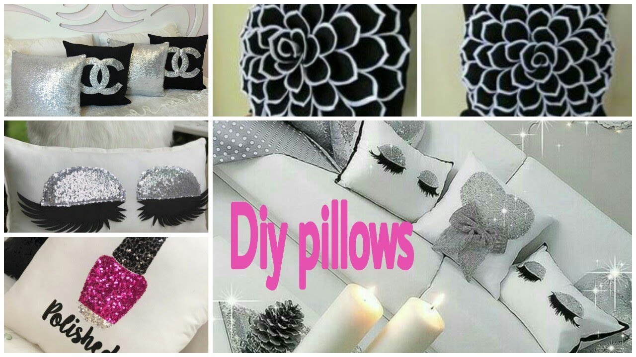 بدون خياطة 😍مخدات ديكور سهلة اعمليها بنفسك👌😊 ❌diy decorative pillows💝 no sew
