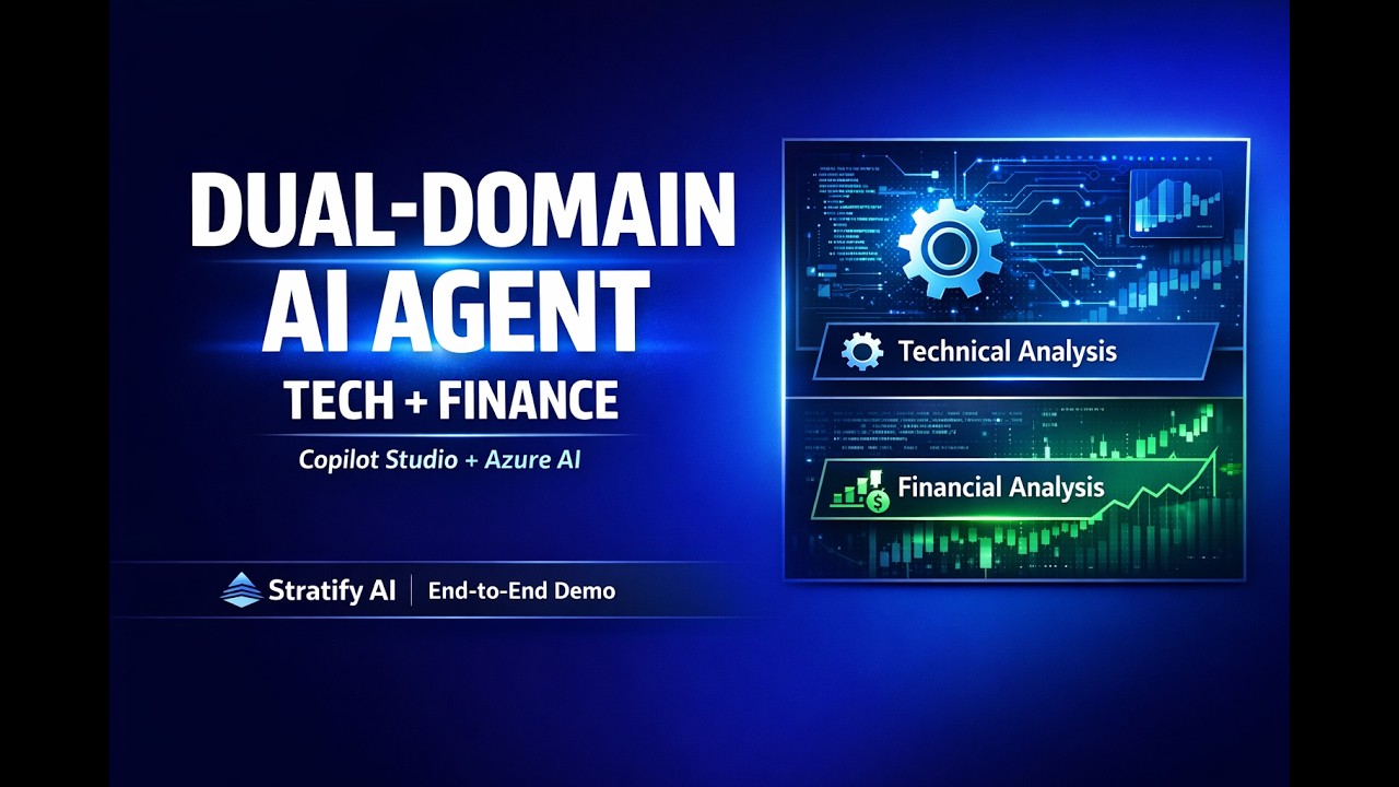 Stratify AI Demo | Dual-Domain Reasoning (Tech + Finance) Agent | Copilot Studio + Azure AI Foundry