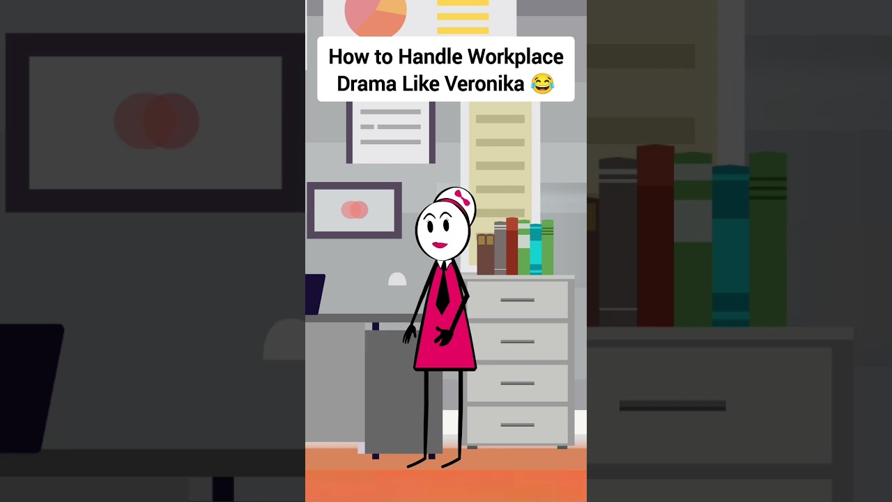 How to Handle Workplace Drama Like Veronika #gplus #animation #corporate #skits