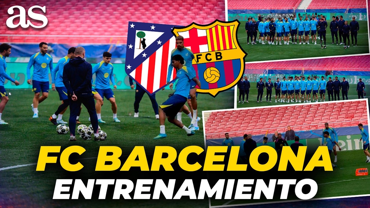 ENTRENAMIENTO COMPLETO del FC BARCELONA previo al ATL&Eacute;TICO VS BAR&Ccedil;A | CHAMPIONS LEAGUE