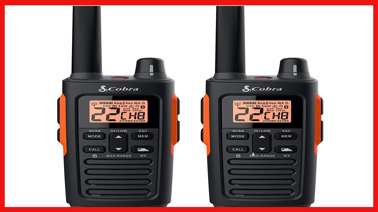 Bon produit -  Cobra RX680 Talkies Walkies &Eacute;tanches - Rechargeables, 60 Canaux Pr&eacute;r&eacute;gl&eacute;s, Longue Por