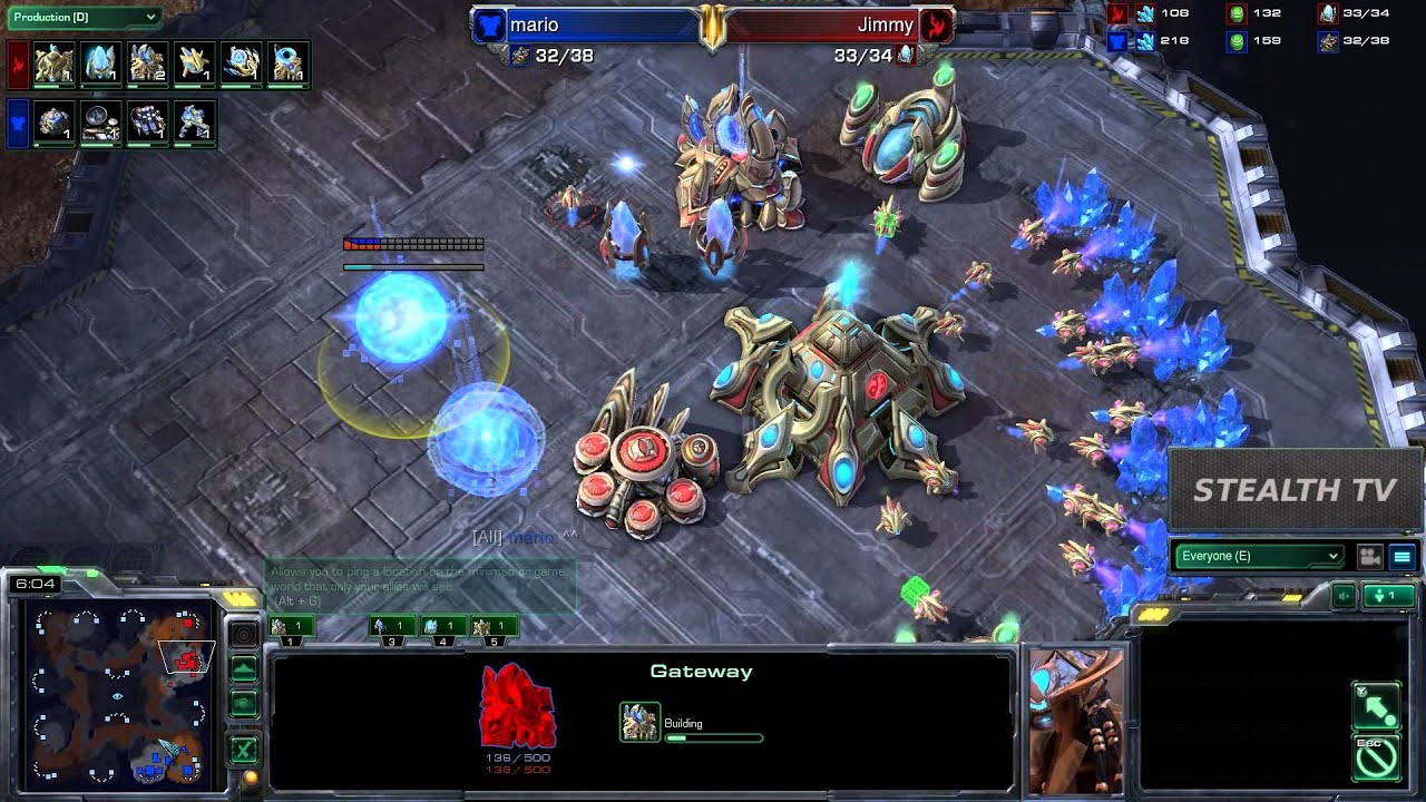 StealthTV Starcraft 2 Ep11 Jimmy v mario TvP