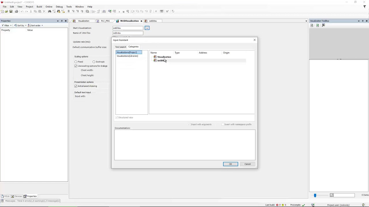 CODESYS Webvisu functionality