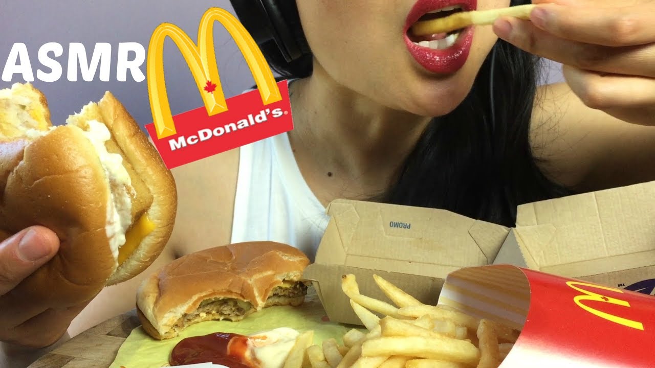 ASMR McDonald's (Filet-O-Fish + Cheese Burger + Fries) EATING SOUNDS | SAS-ASMR