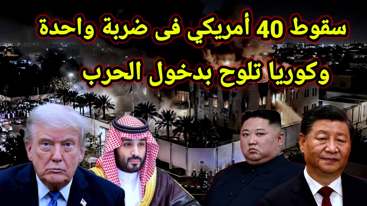 عاجل 👈 سقوط 40 أمريكي فى ضربة واحدة وكيم زعيم كوريا الشمالية يلوح بدخول الحرب