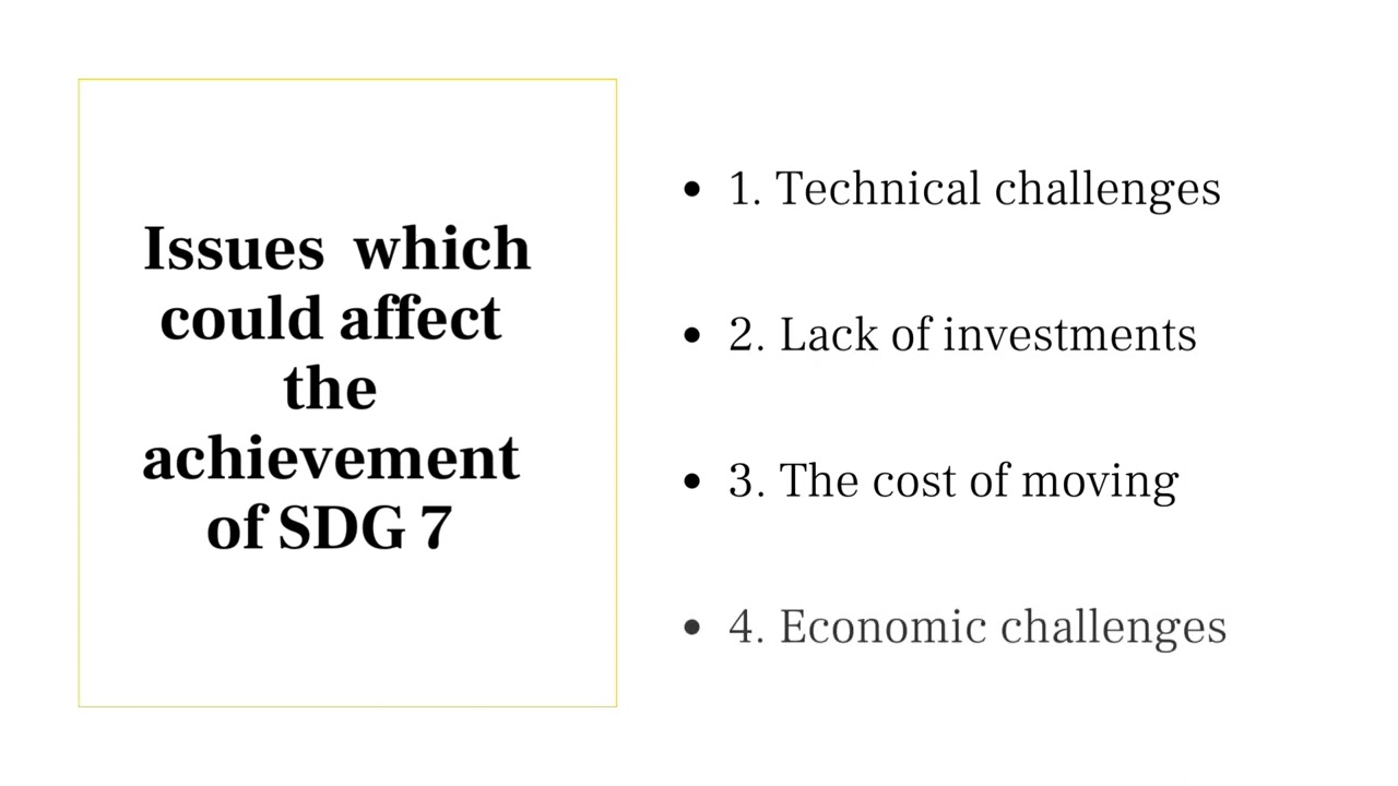 SDG7 : Clean and Affordable Energy
