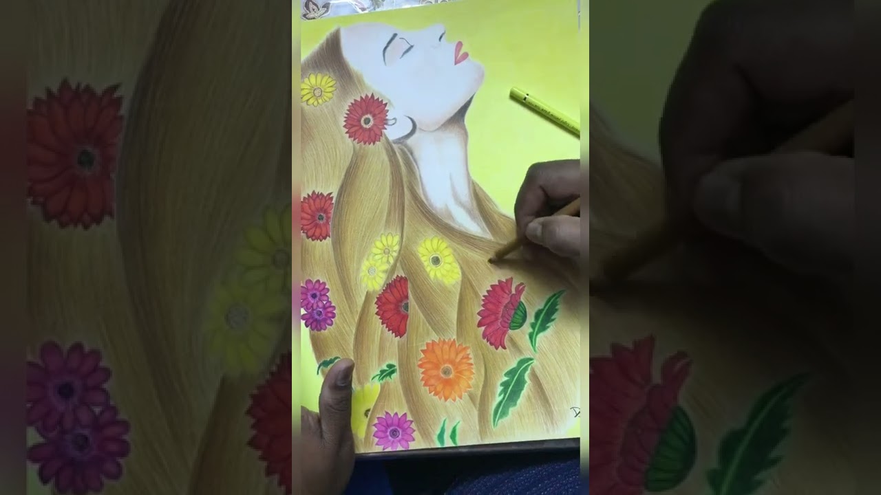 Colour pencil drawing