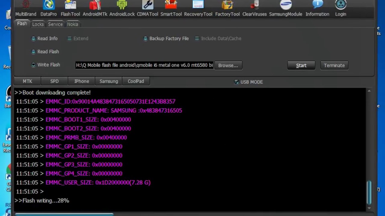 Qmobile i6 Metal One Mt6580 v6.0 Flashing Bin Flash File By Merapi Tool 100% Ok