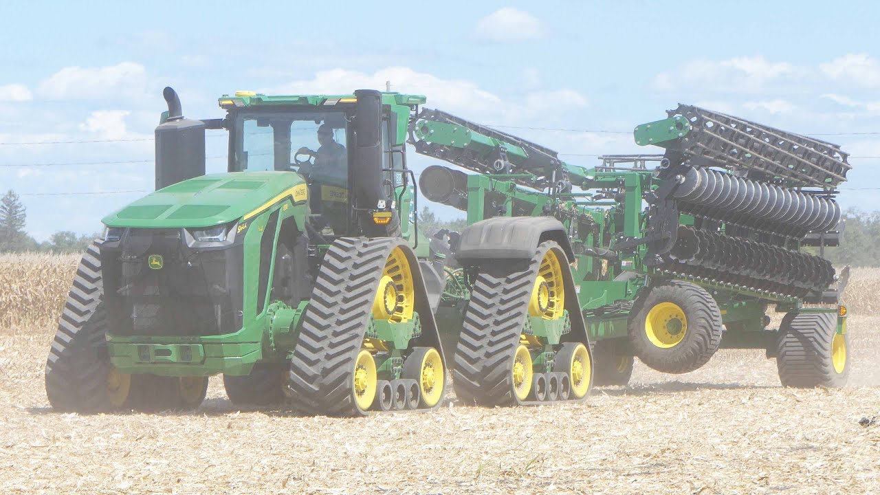 Tillage Demonstration at Farm Progress Show 2025 - Lots of Different Tractors & Equipment working