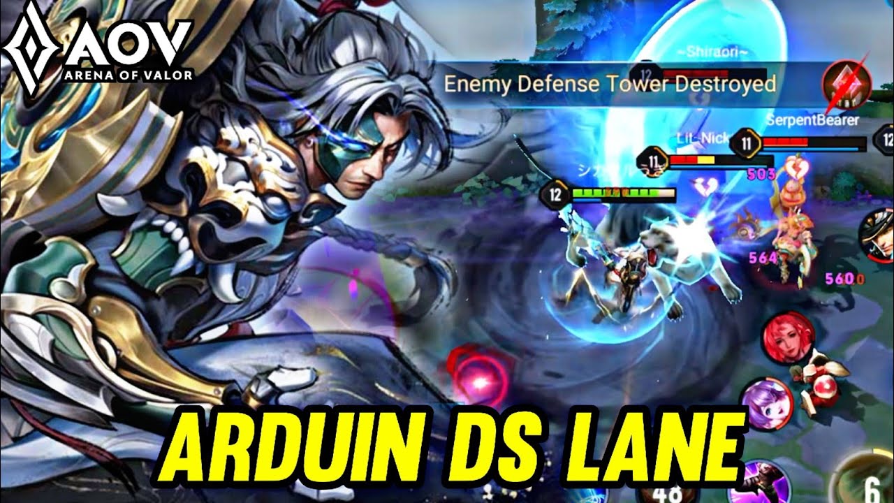 AOV : ARDUIN GAMEPLAY | IN DS LANE - ARENA OF VALOR LI&Ecirc;NQU&Acirc;NMOBILE ROV