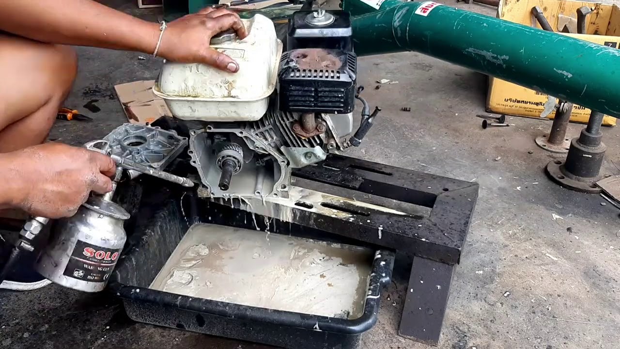 น้ำเข้าน้ำมันเครื่อง  Water inlet oil honda gx160