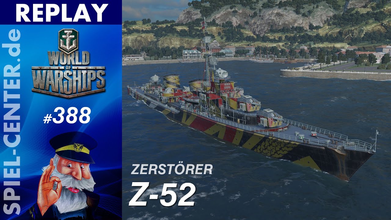 World of Warships Replay #389: Z-52 [ Hydro kann eine Waffe sein ]