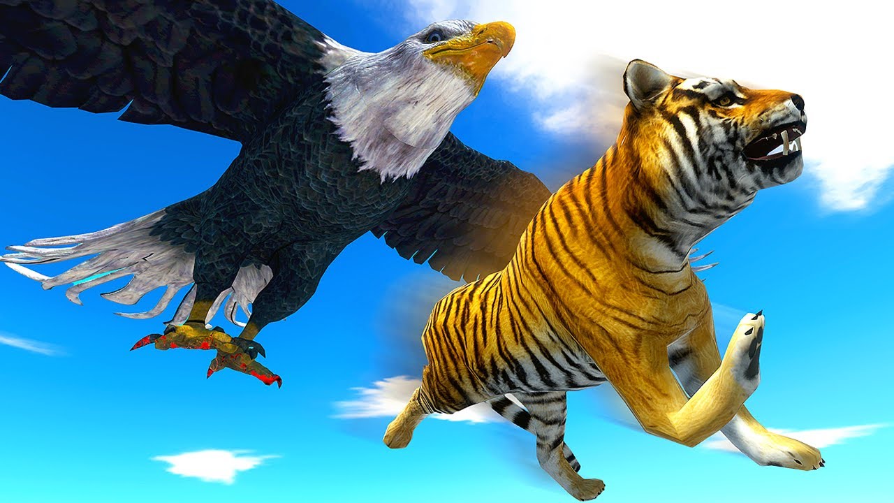 EAGLE высаживает отряды с экстремальных высот — Animal Revolt Battle Simulator