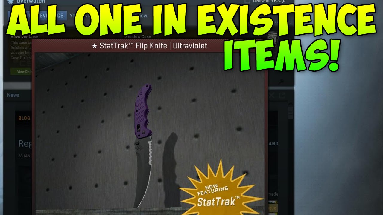 All Current One-In-The-World Items! (Rarest CSGO Skins)