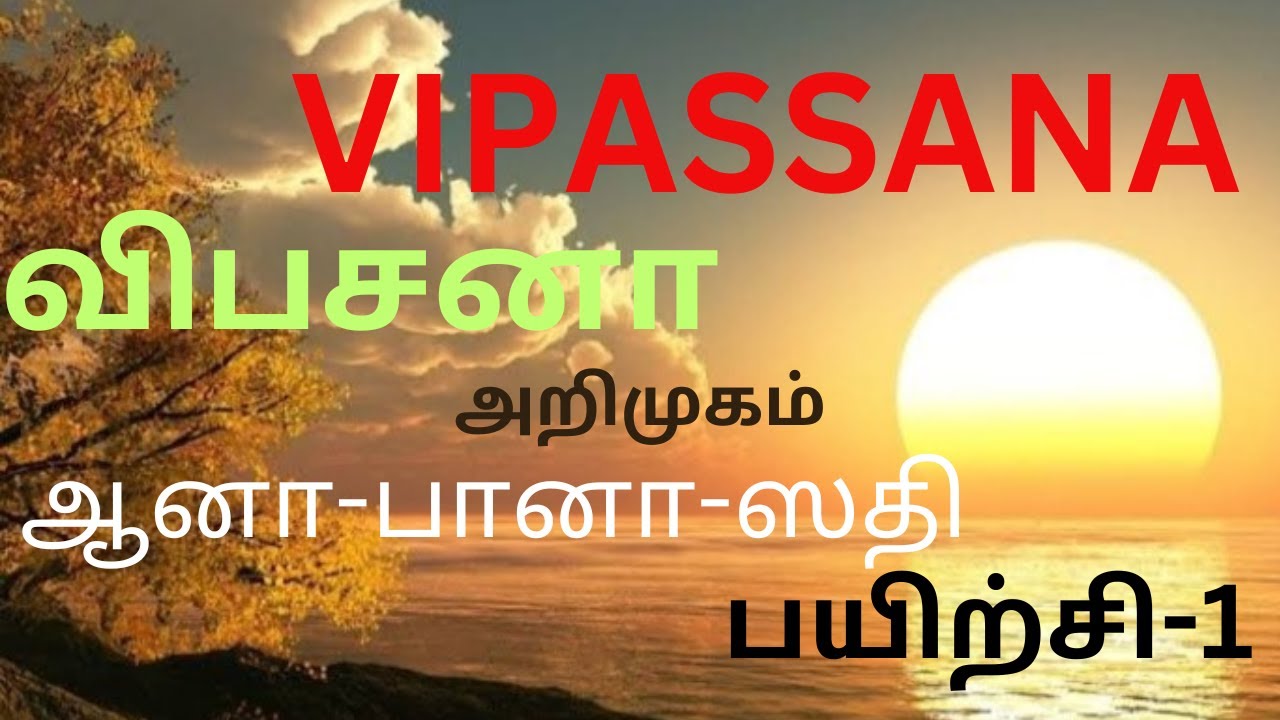 Vipassana introduction/விபசனா அறிமுகம்/ஆனா-பானா-ஸதி பயிற்சி-1# vippasana #meditation #ana-pana-sadhi