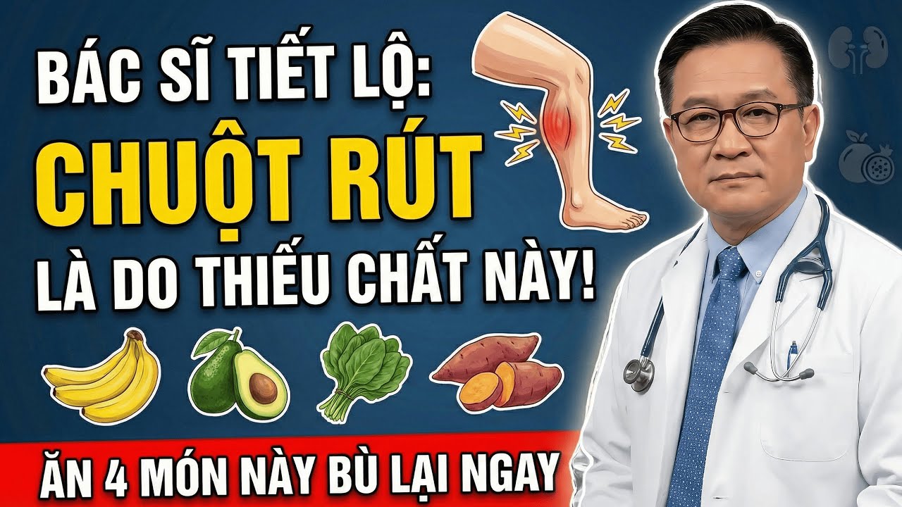 Bác Sĩ Tiết Lộ Chuột Rút Là Do Thiếu Chất Này! Ăn 4 Món Này Bù Lại Ngay