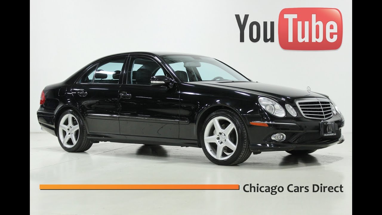 Chicago Cars Direct Presents a 2009 Mercedes-Benz E550 Sport. Black/Black. #373846