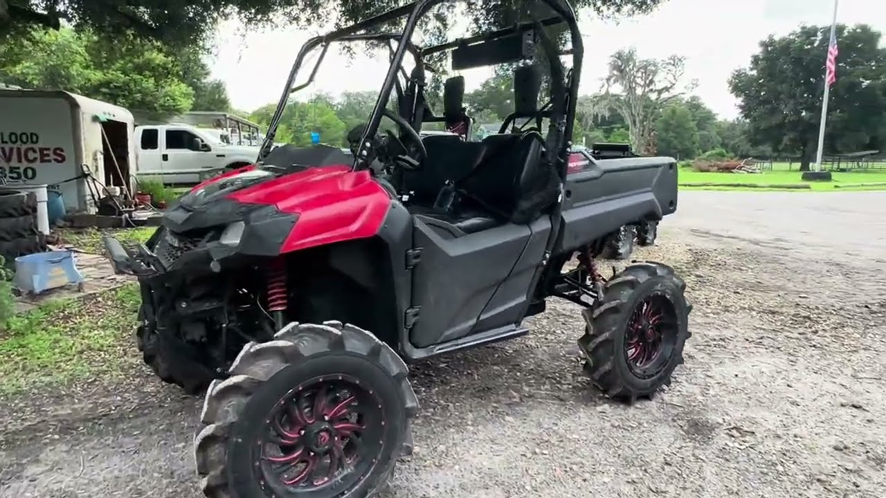 Brand new Honda pioneer 700 build! Portals, A arms, and 33s!