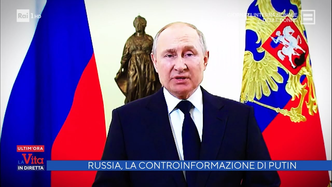 Russia, la controinformazione di Putin - La vita in diretta 08/03/2022