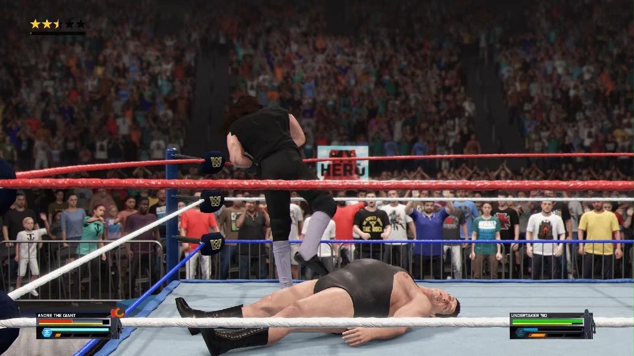 WWE 2K25 The Undertaker vs Andre The Giant casket match.