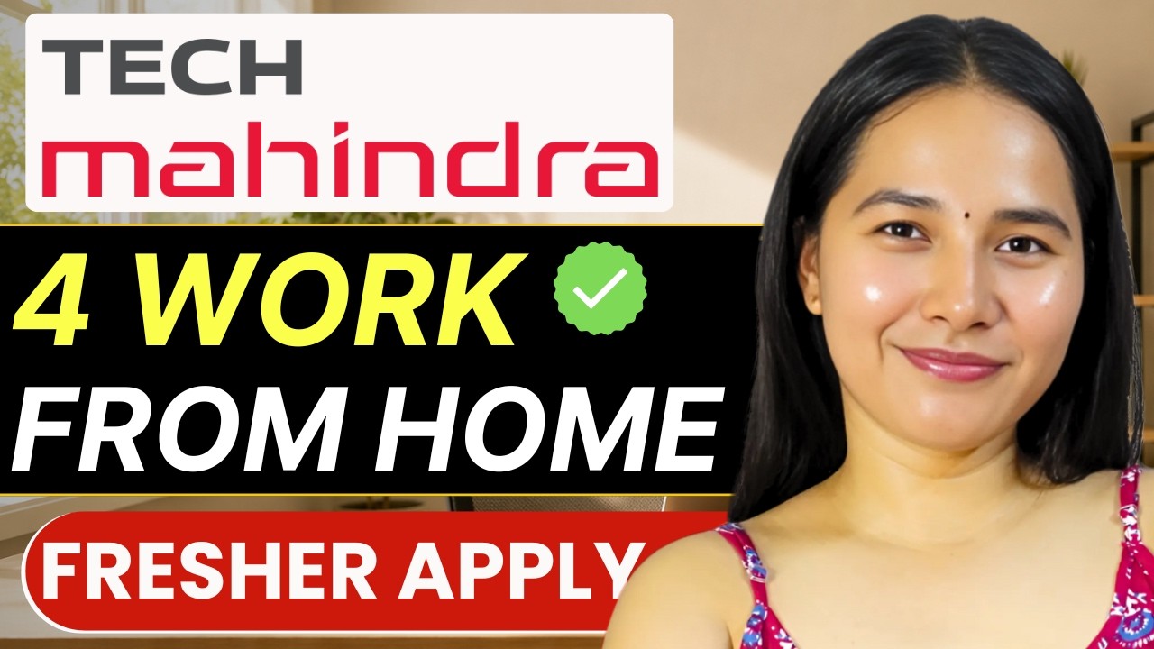 Work From Home Jobs 2026 🔥 | Online Jobs At Home | Tech Mahindra Remote Hiring 🥳