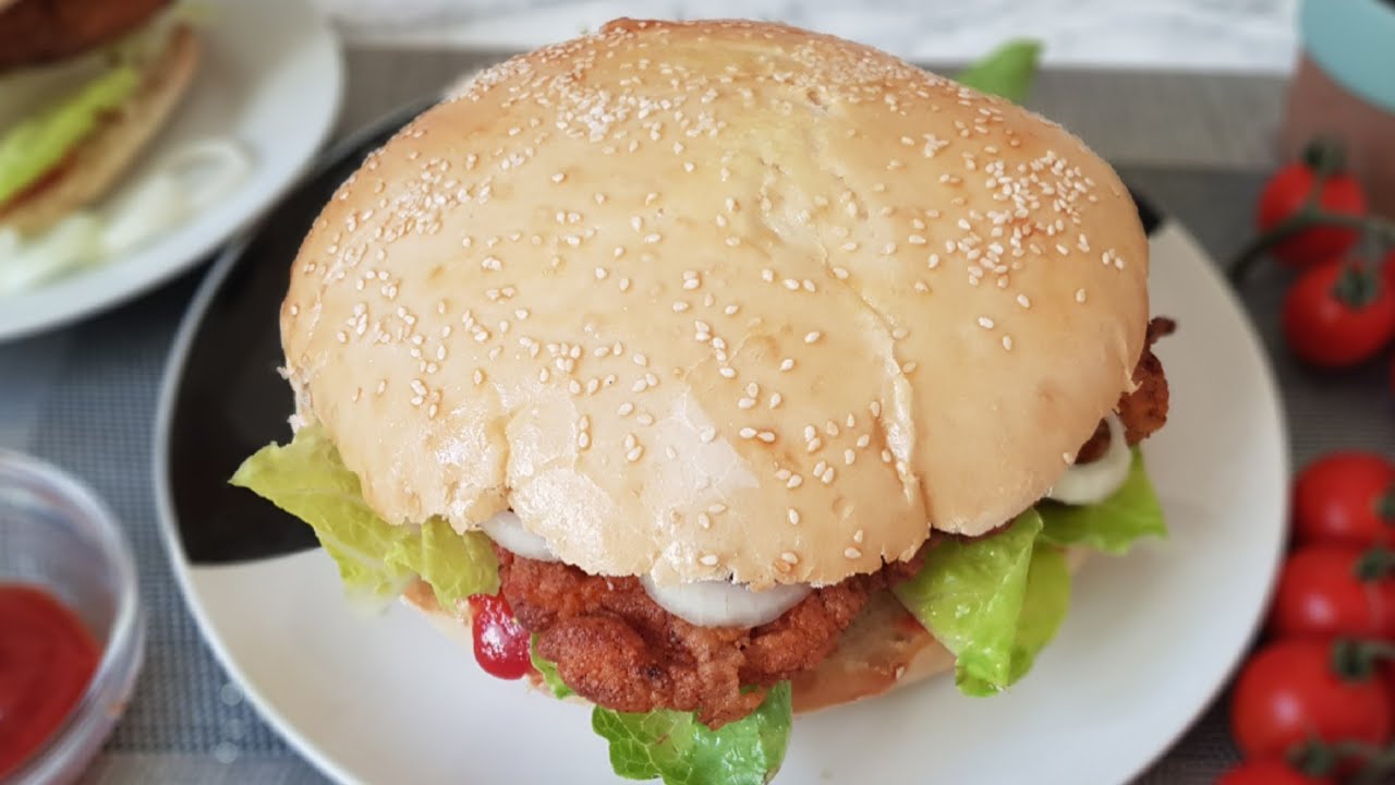 Family Burger Bun | Try This Giant Burger And Give Your Family A Surprise | Rozi's Taste & Art