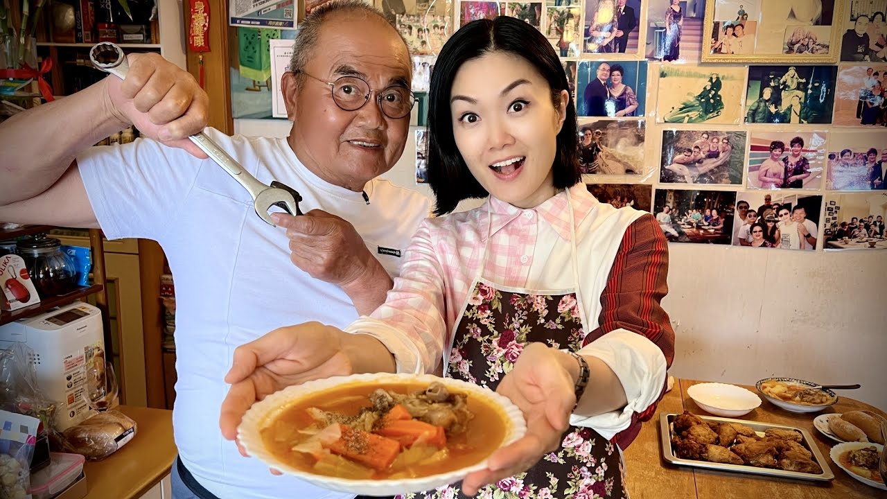 方健儀(的爸爸)煮嘢食 - 牛尾湯 Akina ('s Father) is cooking - Oxtail Soup