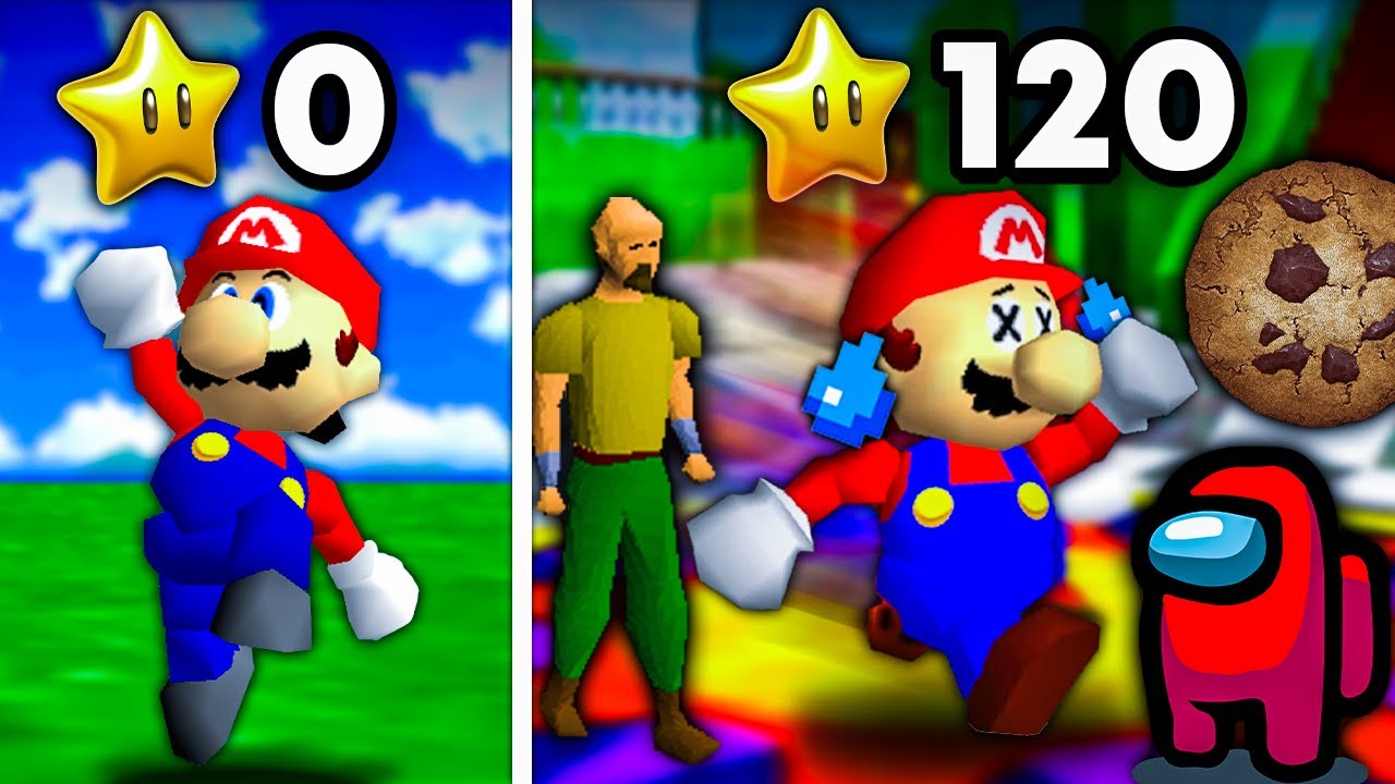 Mario Speedrun, but I add a NEW GAME every 5 minutes