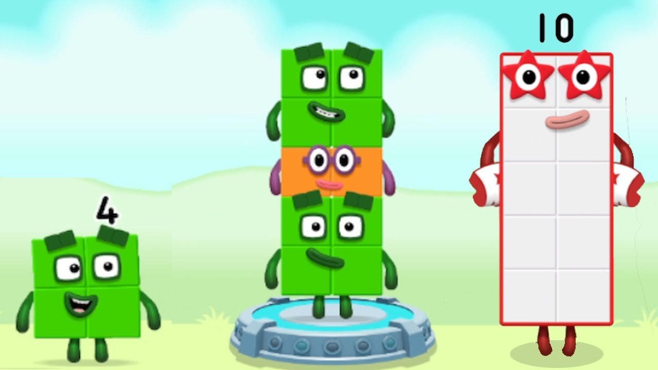 Numberblocks Learning Academy #27 - Numberblocks 2 8 10 - Numberblocks Magic Run - Numberblocks Game