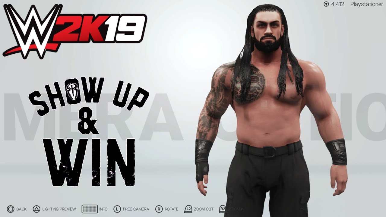 WWE 2K19 ps4/xbox one Roman Reigns caw