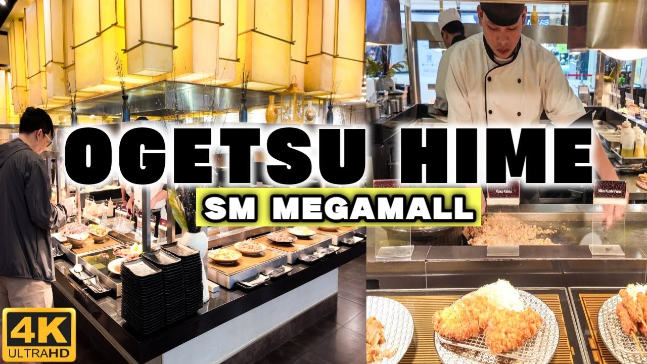 [4K] ALL-YOU-CAN-EAT Japanese Buffet at OGETSU HIME MEGAMALL! Unlimited Teppanyaki, Sushi & Sashimi!