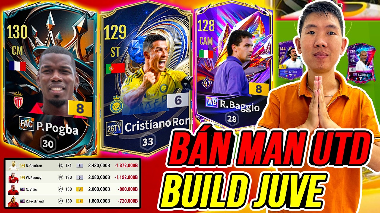 TH&Agrave;NH HO&Agrave; B&aacute;n Sạch Đội H&igrave;nh Hiện Tại Build Team Juventus 12 triệu tỷ BP Chuẩn nhất Game FC Online