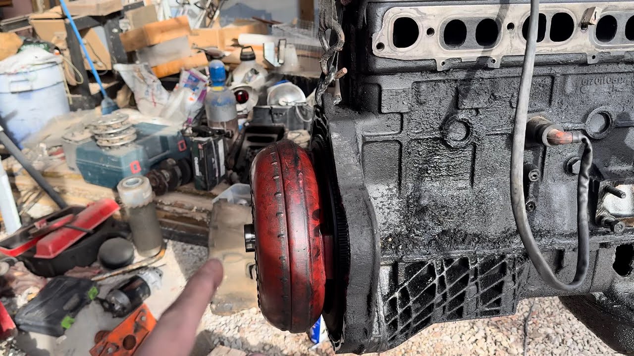 Снятие гидротрансформатора/маховика Mercedes Turbo/NA OM617