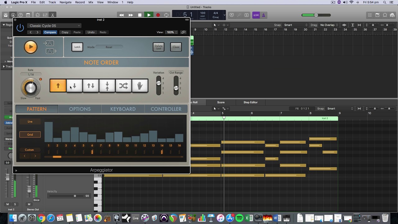 How to Use the Arpeggiator Logic Pro X