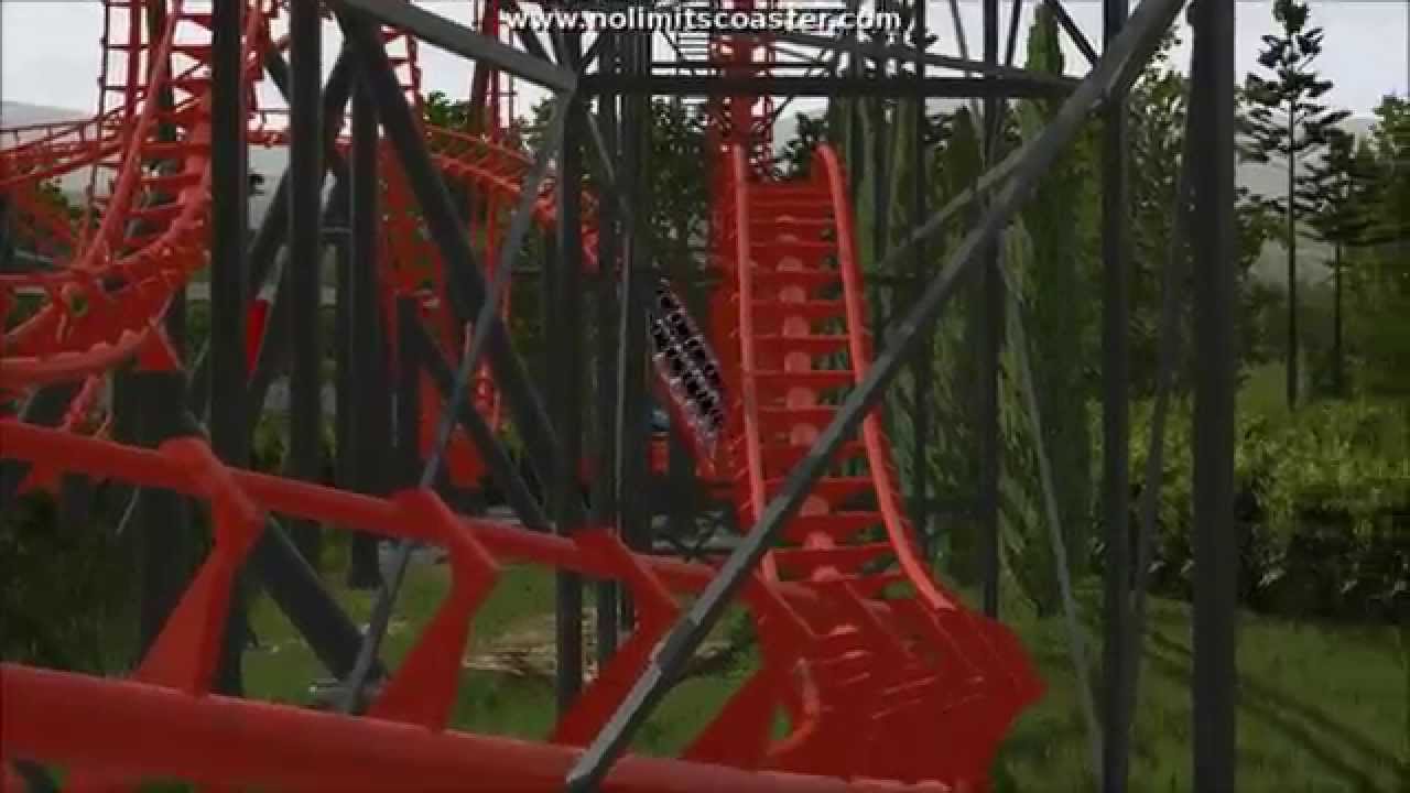 Red-Star Corkecrew coaster - Nolimits coaster 2